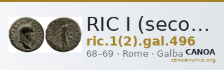 RIC I (second edition) Galba 496 — CANOA