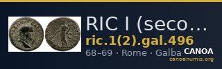RIC I (second edition) Galba 496 — CANOA