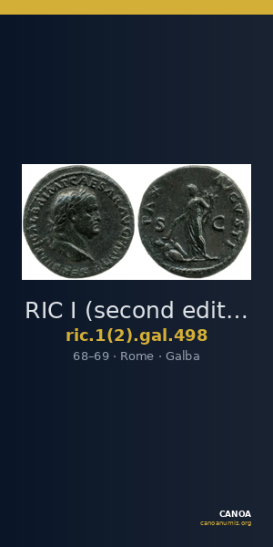 RIC I (second edition) Galba 498 — CANOA