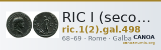RIC I (second edition) Galba 498 — CANOA