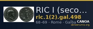 RIC I (second edition) Galba 498 — CANOA