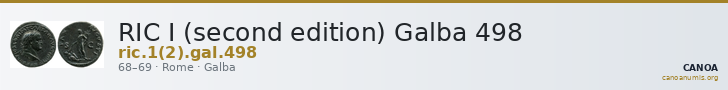 RIC I (second edition) Galba 498 — CANOA