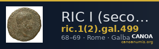 RIC I (second edition) Galba 499 — CANOA
