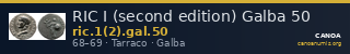 RIC I (second edition) Galba 50 — CANOA