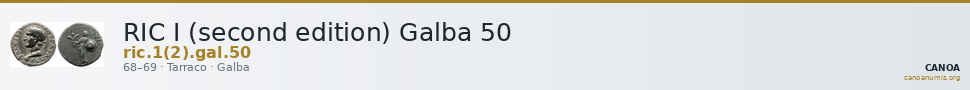 RIC I (second edition) Galba 50 — CANOA