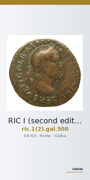 RIC I (second edition) Galba 500 — CANOA