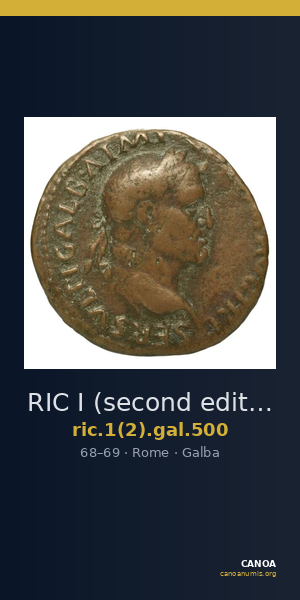 RIC I (second edition) Galba 500 — CANOA