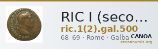 RIC I (second edition) Galba 500 — CANOA