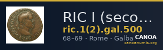 RIC I (second edition) Galba 500 — CANOA