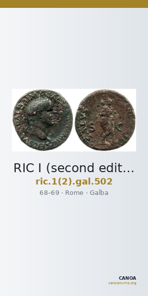 RIC I (second edition) Galba 502 — CANOA