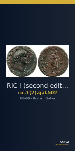 RIC I (second edition) Galba 502 — CANOA