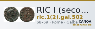 RIC I (second edition) Galba 502 — CANOA