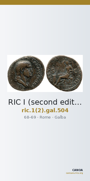 RIC I (second edition) Galba 504 — CANOA