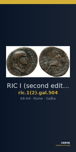 RIC I (second edition) Galba 504 — CANOA