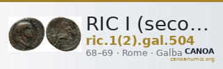 RIC I (second edition) Galba 504 — CANOA