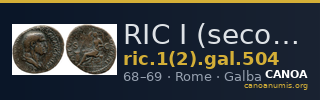 RIC I (second edition) Galba 504 — CANOA