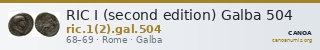 RIC I (second edition) Galba 504 — CANOA