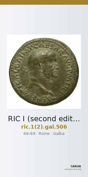 RIC I (second edition) Galba 506 — CANOA