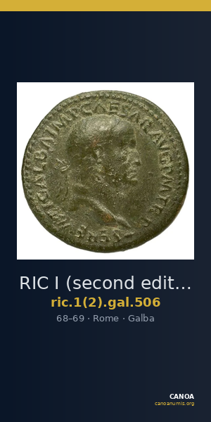 RIC I (second edition) Galba 506 — CANOA