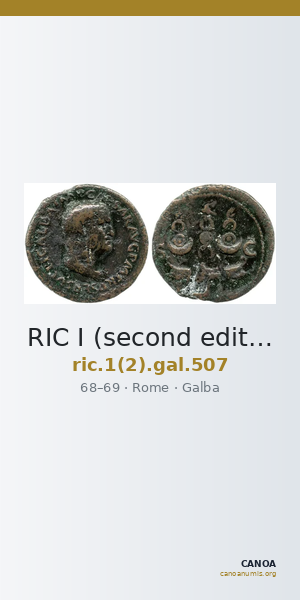 RIC I (second edition) Galba 507 — CANOA