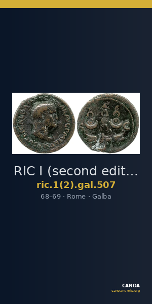 RIC I (second edition) Galba 507 — CANOA