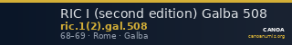 RIC I (second edition) Galba 508 — CANOA