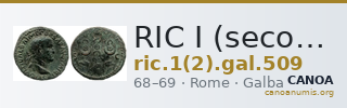 RIC I (second edition) Galba 509 — CANOA