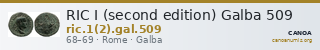 RIC I (second edition) Galba 509 — CANOA