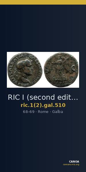 RIC I (second edition) Galba 510 — CANOA