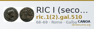 RIC I (second edition) Galba 510 — CANOA
