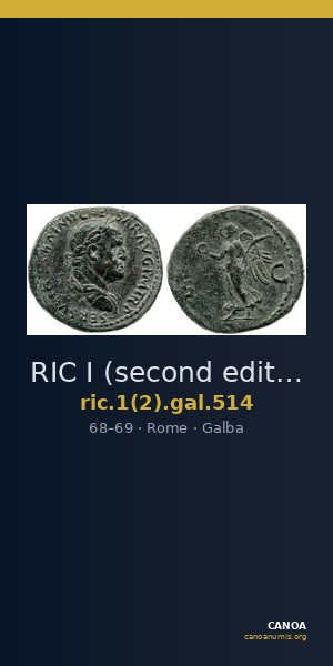 RIC I (second edition) Galba 514 — CANOA
