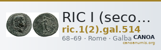 RIC I (second edition) Galba 514 — CANOA