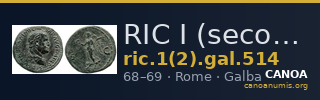 RIC I (second edition) Galba 514 — CANOA