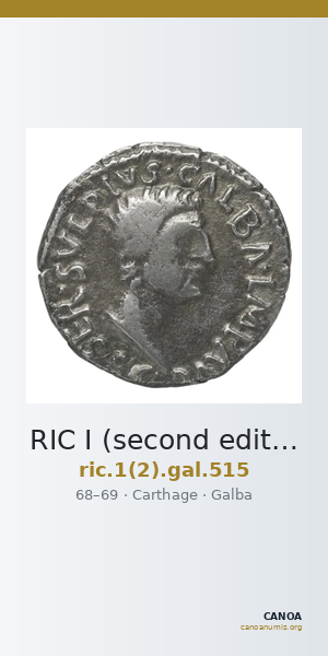 RIC I (second edition) Galba 515 — CANOA