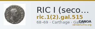RIC I (second edition) Galba 515 — CANOA