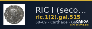 RIC I (second edition) Galba 515 — CANOA