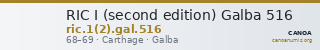 RIC I (second edition) Galba 516 — CANOA