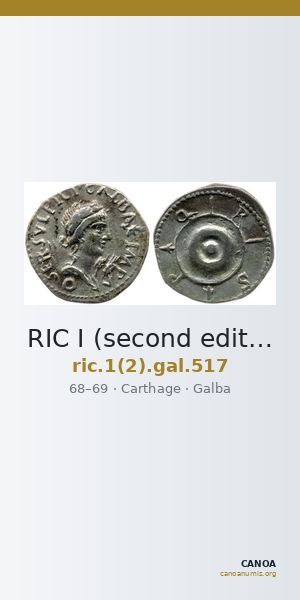 RIC I (second edition) Galba 517 — CANOA