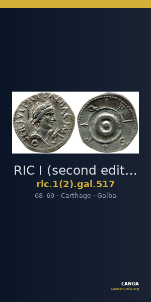 RIC I (second edition) Galba 517 — CANOA