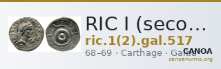 RIC I (second edition) Galba 517 — CANOA