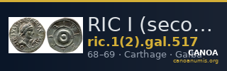 RIC I (second edition) Galba 517 — CANOA