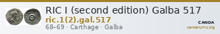 RIC I (second edition) Galba 517 — CANOA