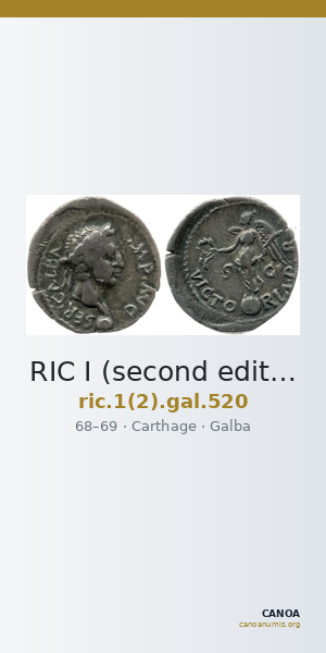 RIC I (second edition) Galba 520 — CANOA