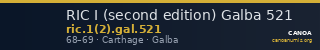 RIC I (second edition) Galba 521 — CANOA