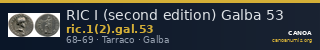 RIC I (second edition) Galba 53 — CANOA