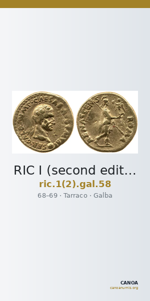 RIC I (second edition) Galba 58 — CANOA