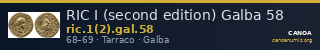 RIC I (second edition) Galba 58 — CANOA