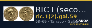 RIC I (second edition) Galba 59 — CANOA