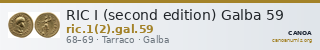 RIC I (second edition) Galba 59 — CANOA