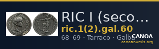 RIC I (second edition) Galba 60 — CANOA